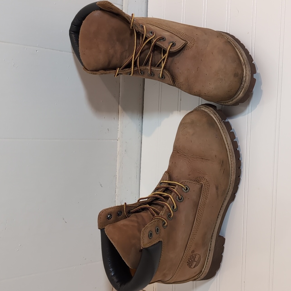 Timberland Men's 9M Premium Nubuck Wheat Waterproof Boots